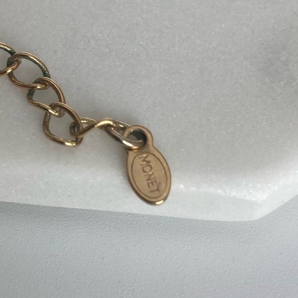 Vintage MONET Double Strand Beaded Pendant Necklace - Picture 7 of 7